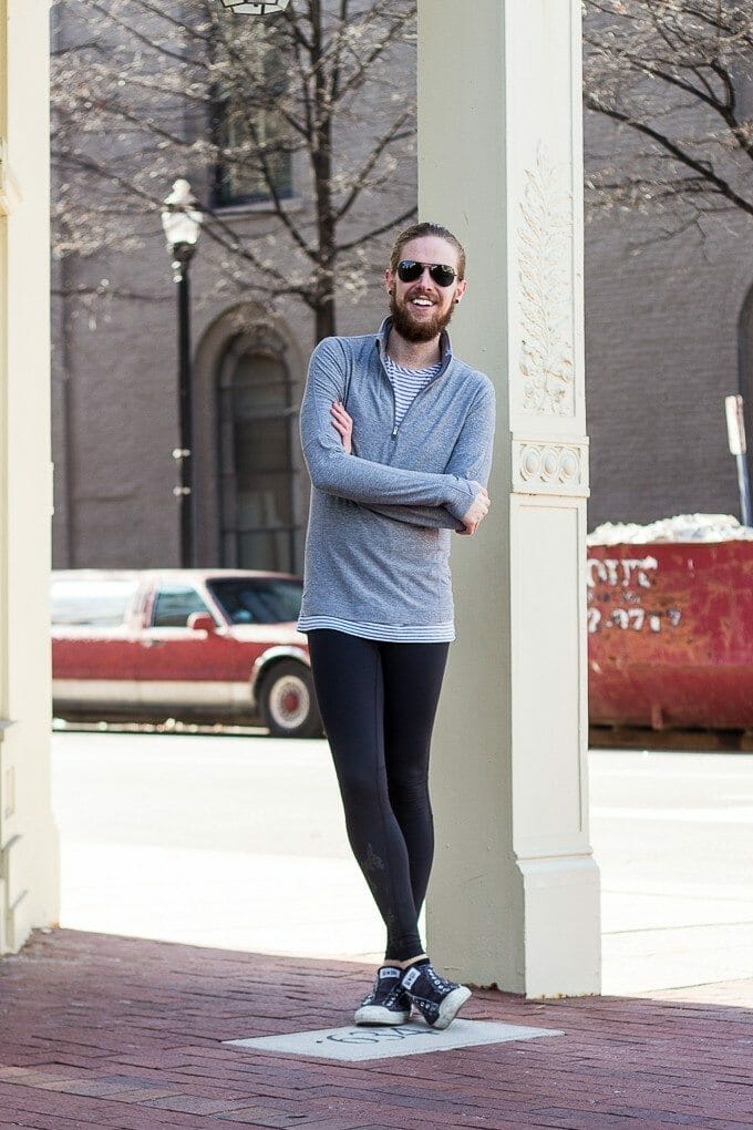 The Kentucky Gent, a Louisville, Kentucky based men's life and style blogger, started his new year off with 108 sun salutations in lululemon gear.