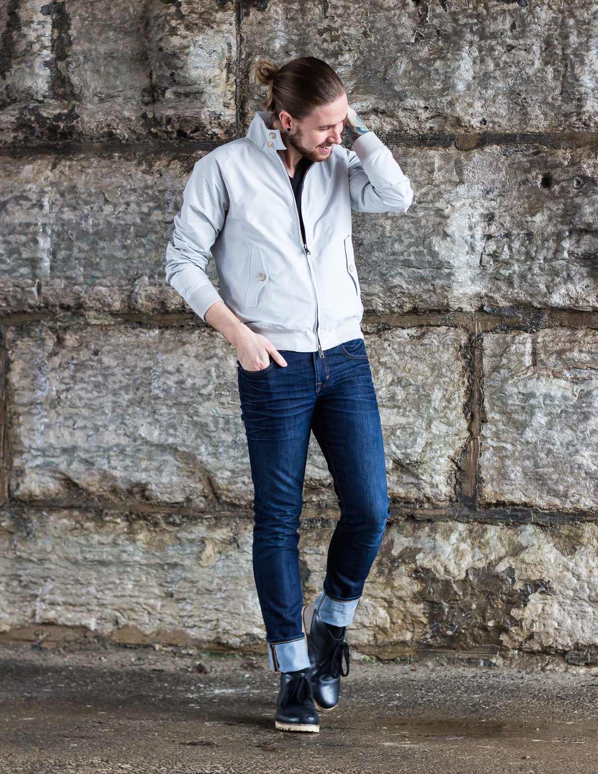 The Kentucky Gent, a mens' fashion and lifestyle blogger, in the classic Baracuta G9 Harrington Jacket.
