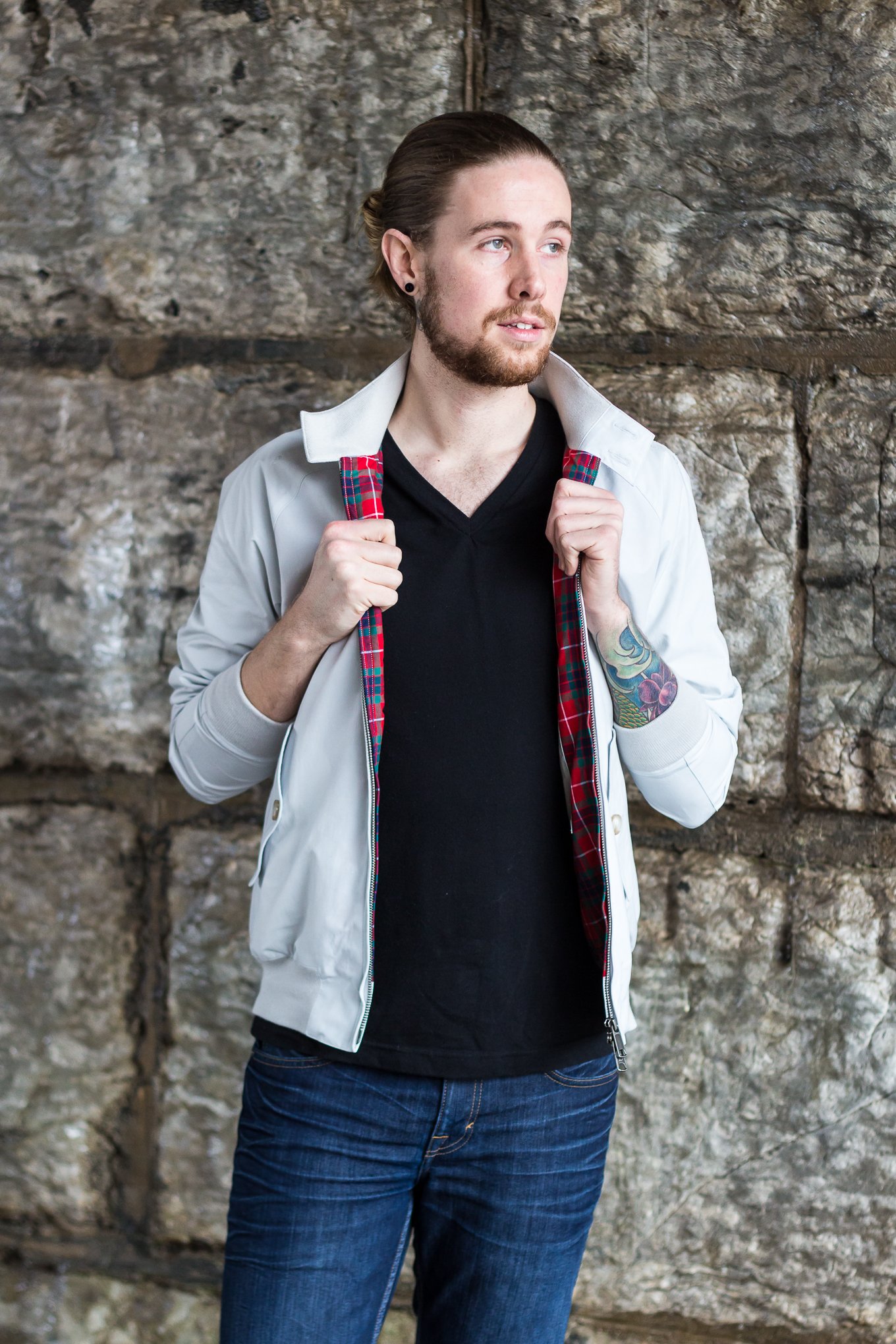 The Kentucky Gent, a mens' fashion and lifestyle blogger, in the classic Baracuta G9 Harrington Jacket. 