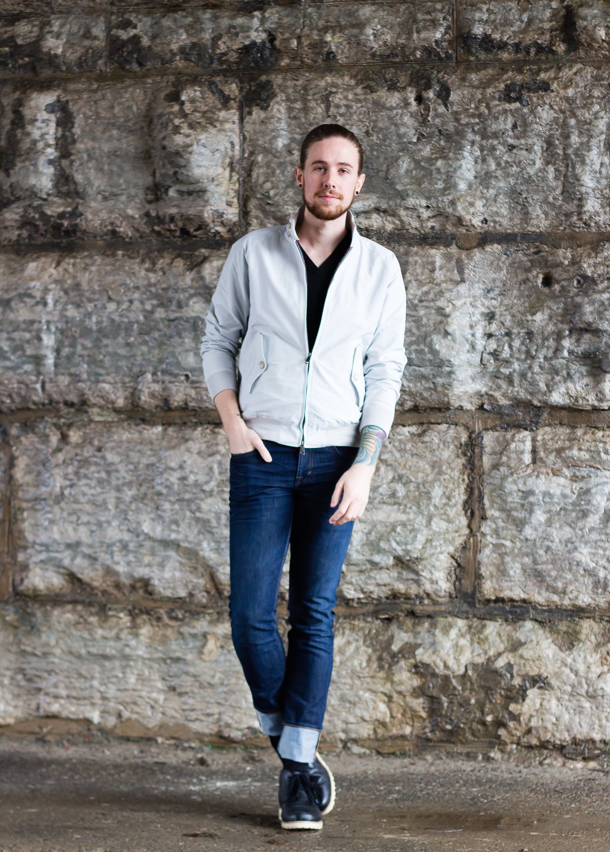 The Kentucky Gent, a mens' fashion and lifestyle blogger, in the classic Baracuta G9 Harrington Jacket.