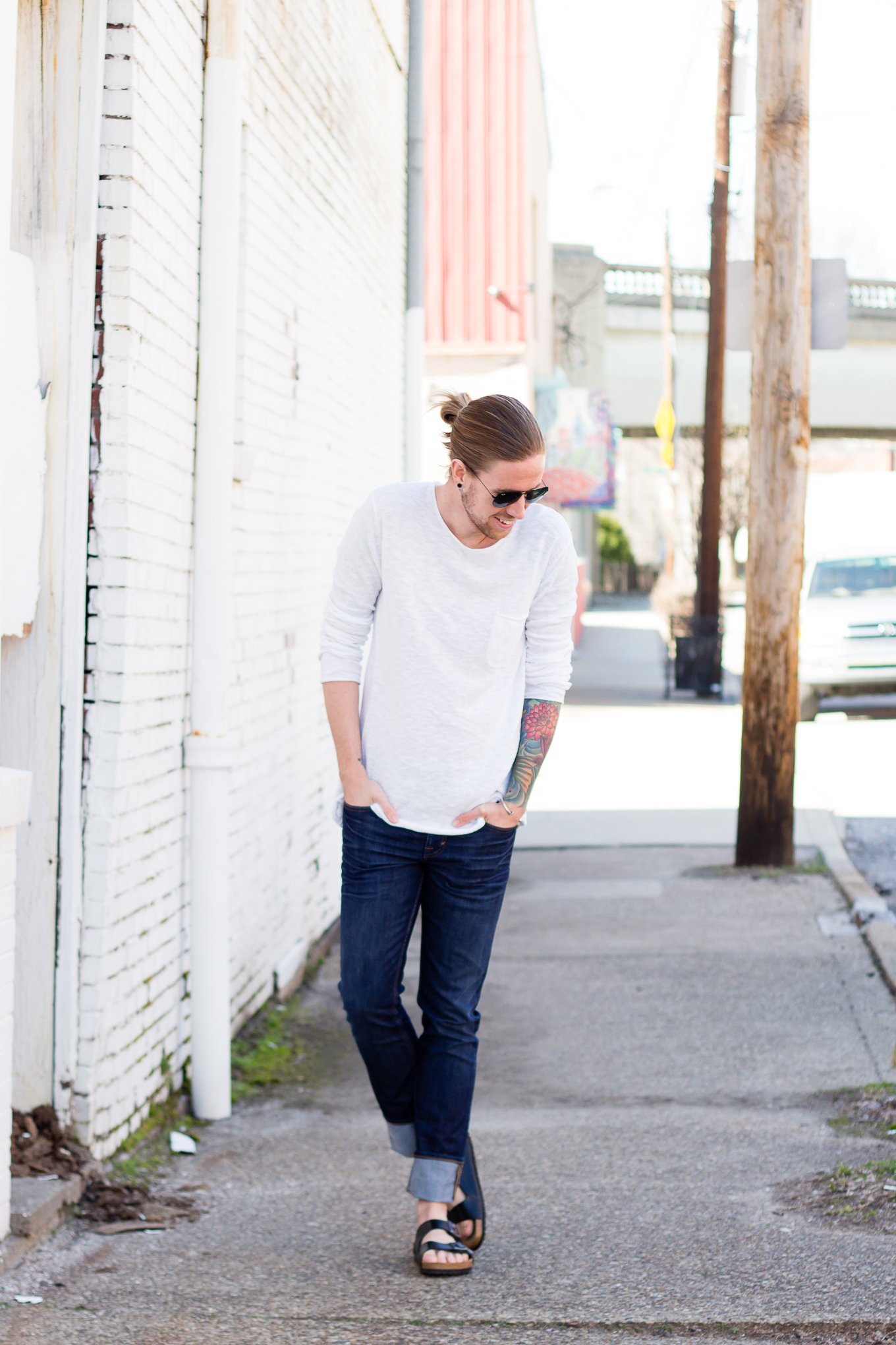 H&M Shirt + DSTLD Jeans on The Kentucky Gent